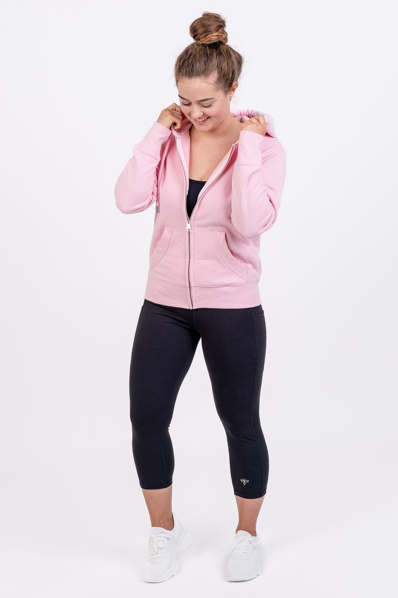 Performance Sweat Jacke pastell rosa Melina