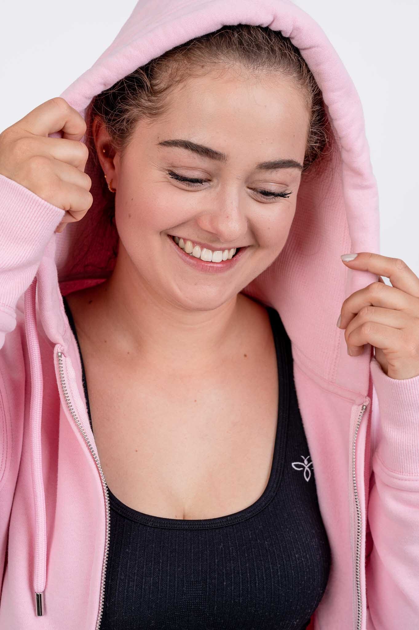 Performance Sweat Jacke pastell rosa Melina