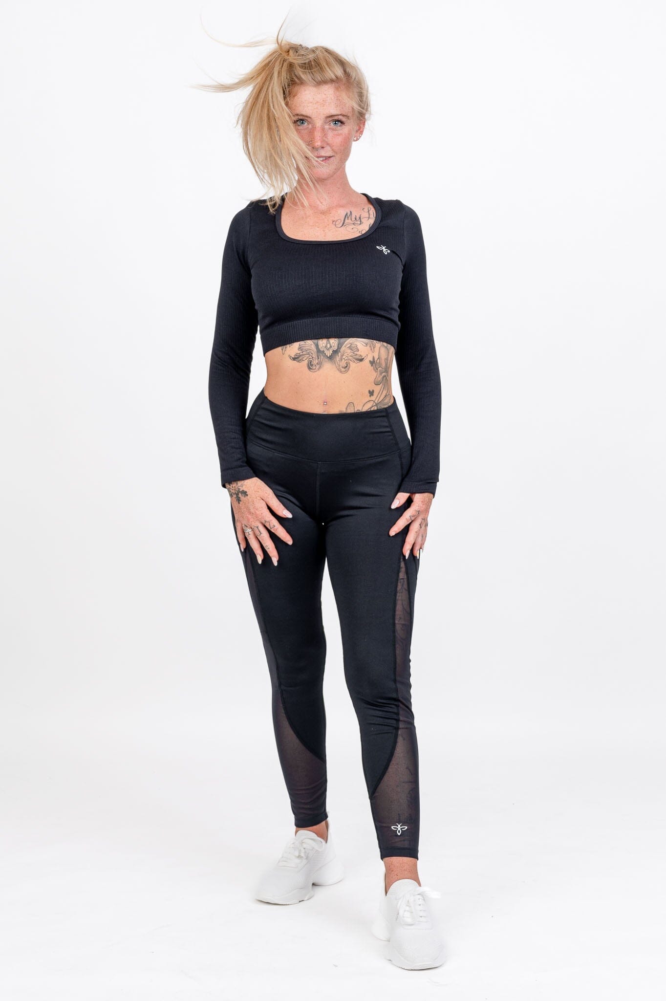 Performance Long Sleeve ribbed black