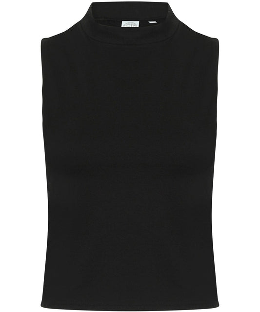 Luxury Cropped Top High Neck VEGAN